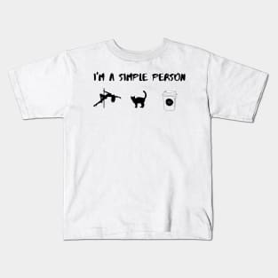 I'm A Simple Person -Funny Pole Dancing Design Kids T-Shirt